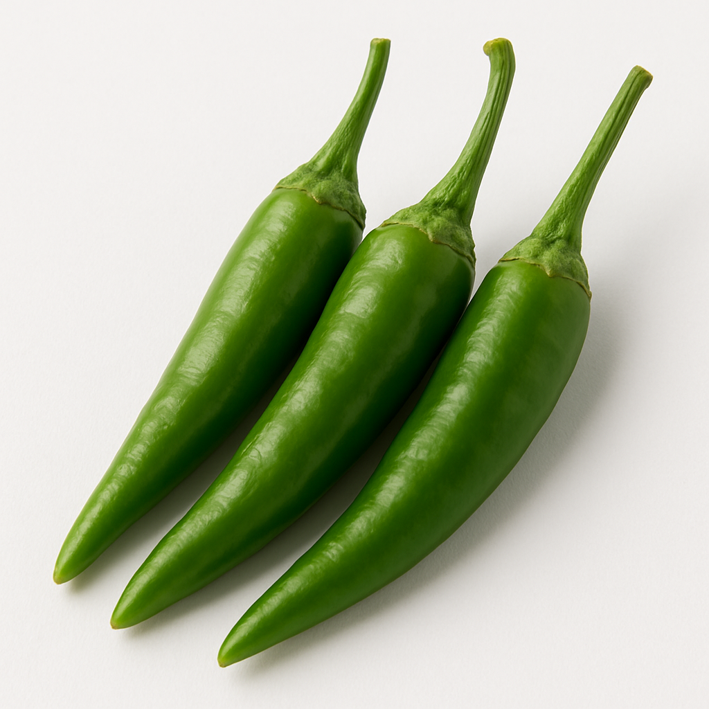 GREEN CHILLI A GRADE 200GM