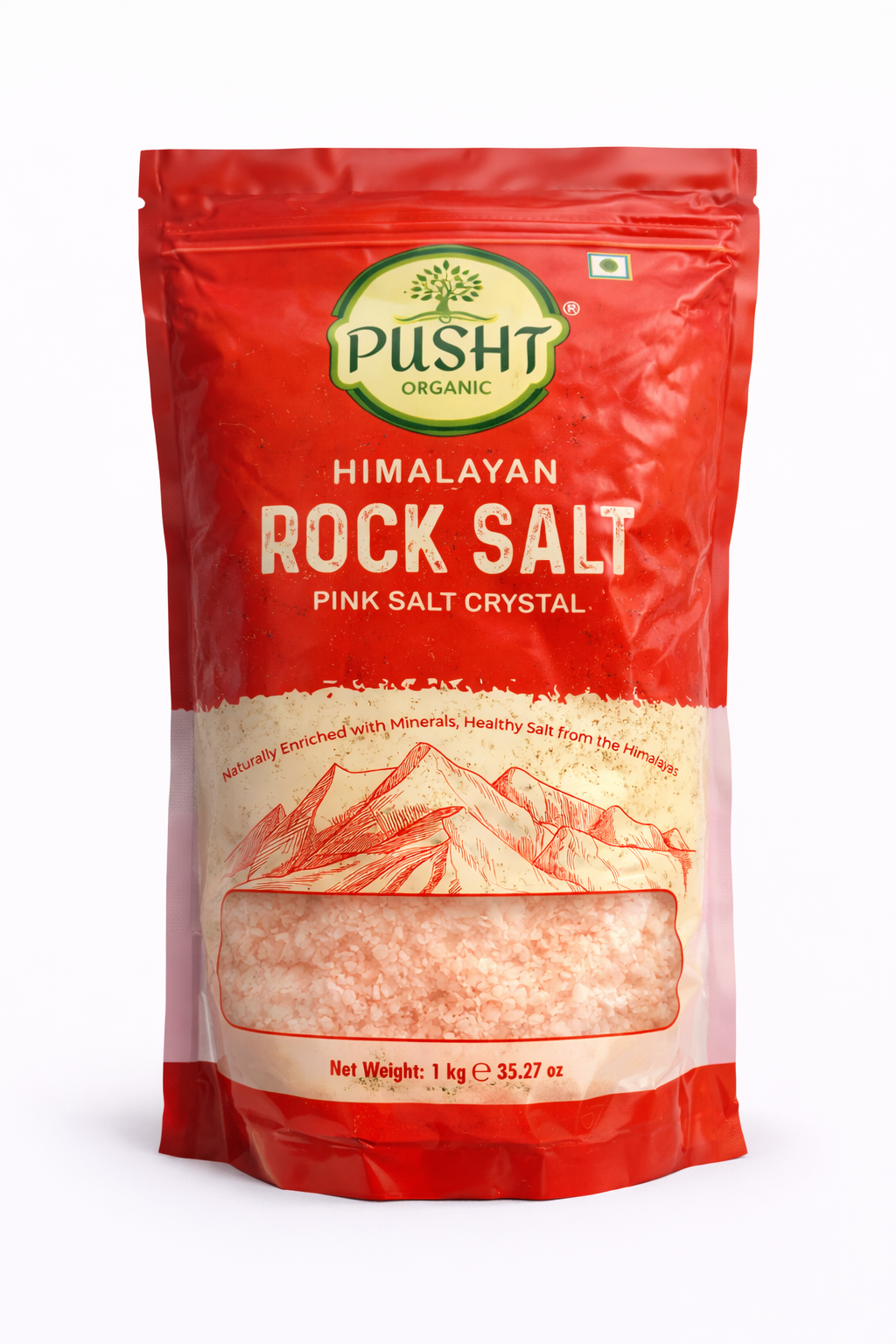 Pusht Organic Himalayan Pink Rock Salt 1 kg