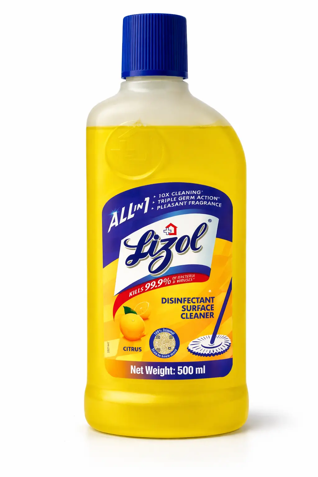 Lizol Citrus Disinfectant Surface Cleaner - 500 ml