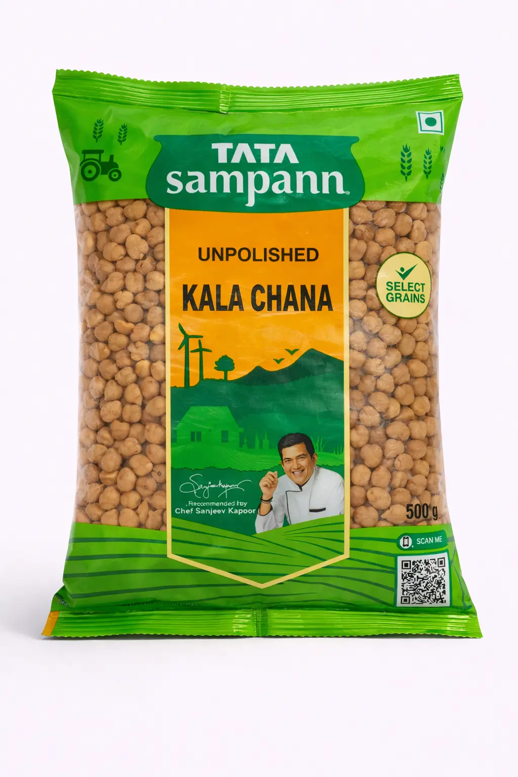 Tata Sampann Unpolished Kala Chana - 500 gm
