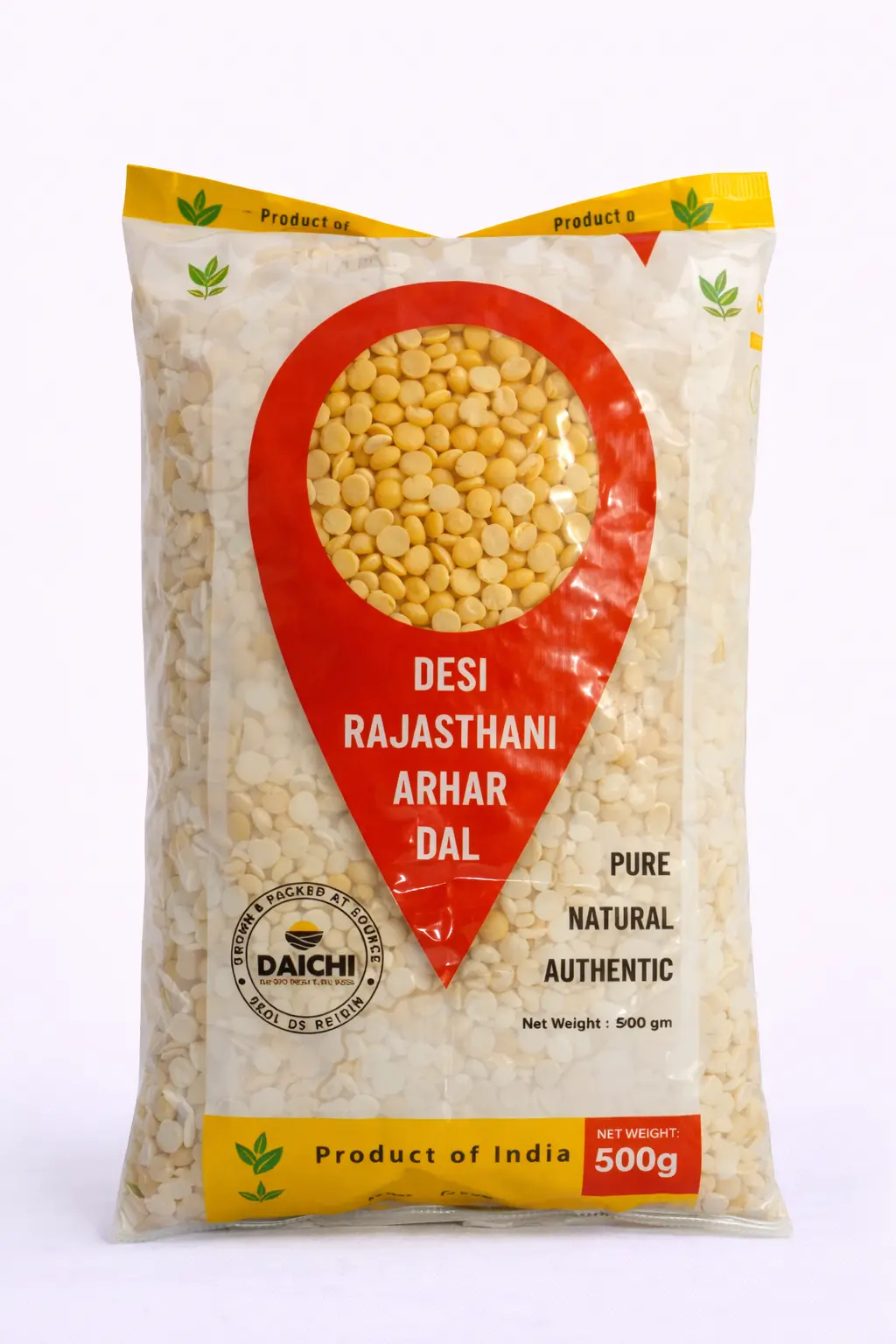 Kisaan Se Desi Rajasthani Arhar Dal - 500 gm