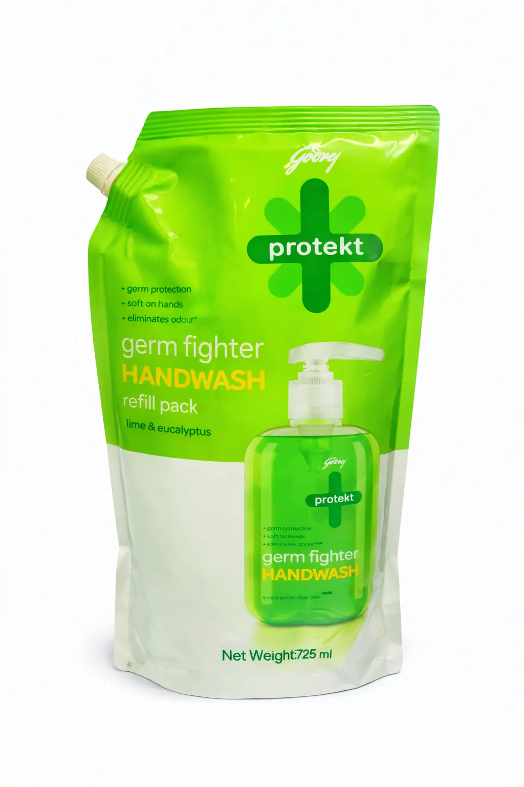 Godrej Protekt Germ Fighter Handwash Refill Pack - 725 ml