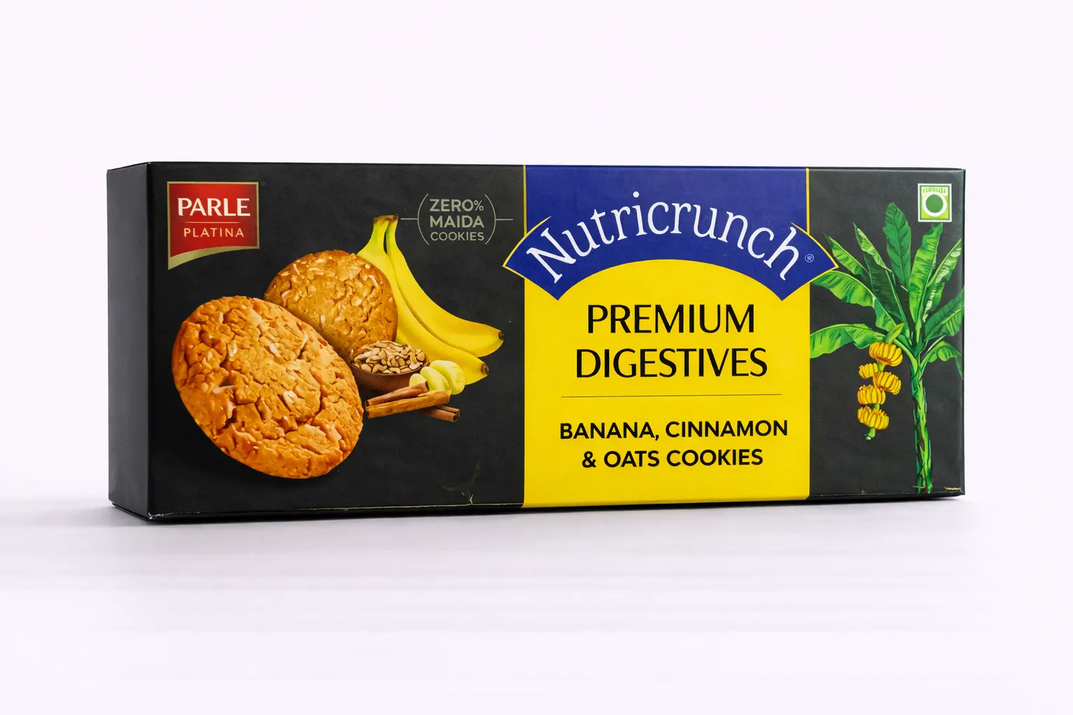 Parle Platina Nutricrunch Banana Cinnamon Oats Cookies 75 gm