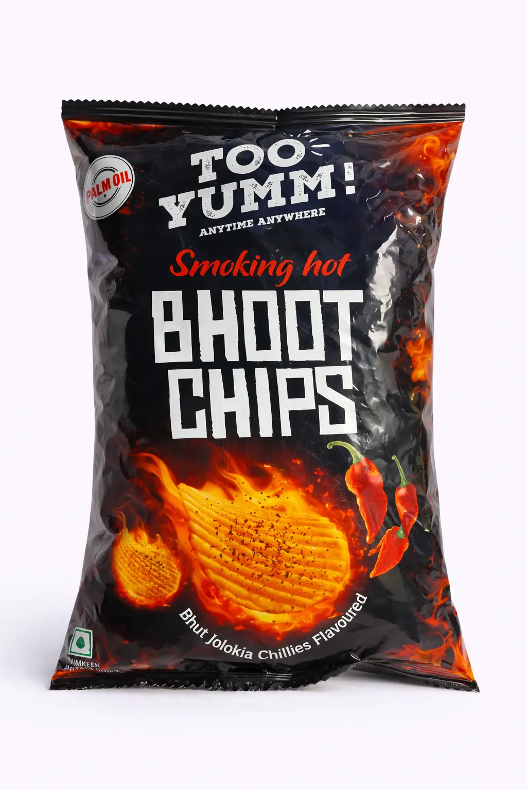 Too Yumm Smoking Hot Bhoot Chips Rs. 20 (Namkeen Potato Chips)
