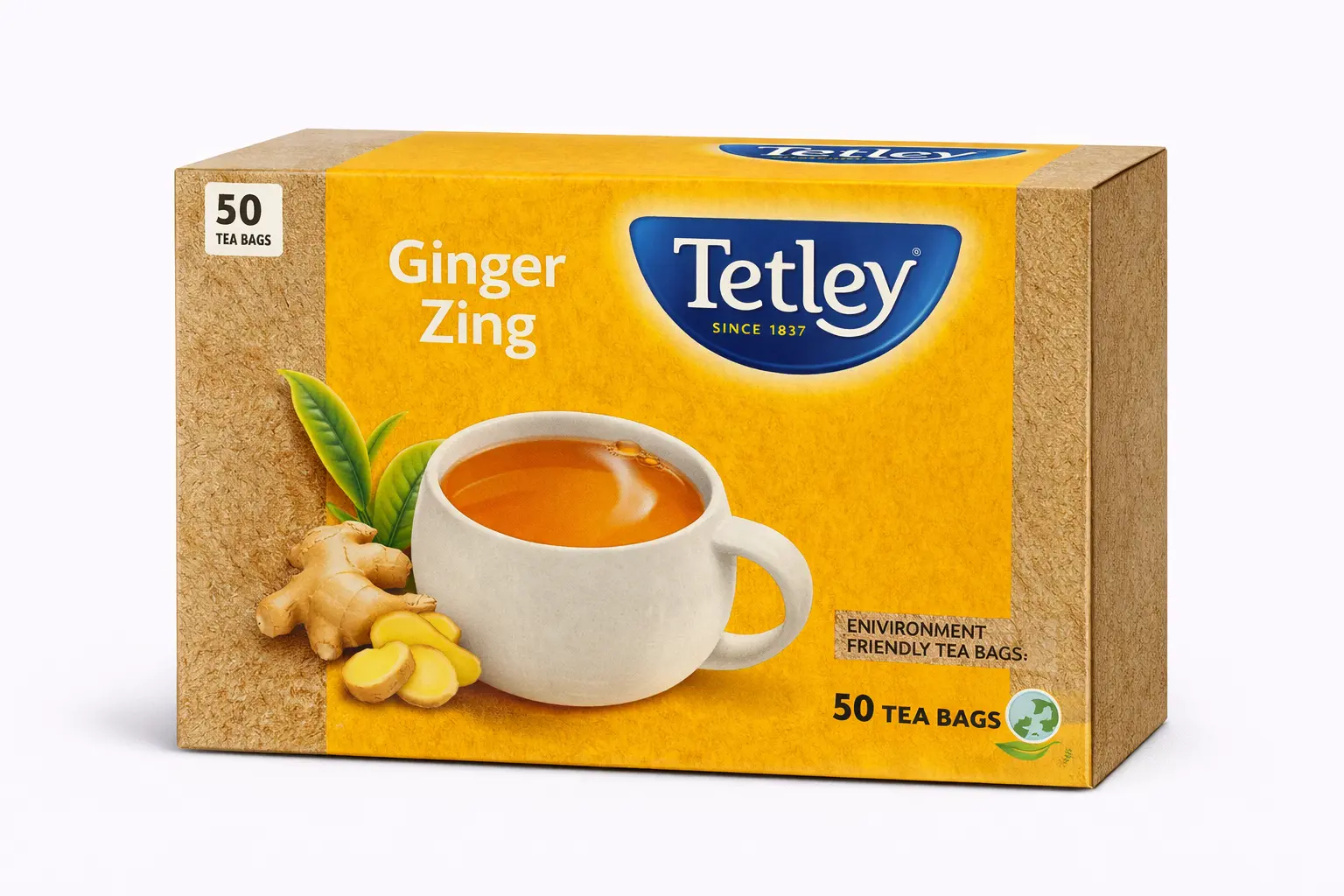 Tetley Ginger Zing 50 Tea Bags