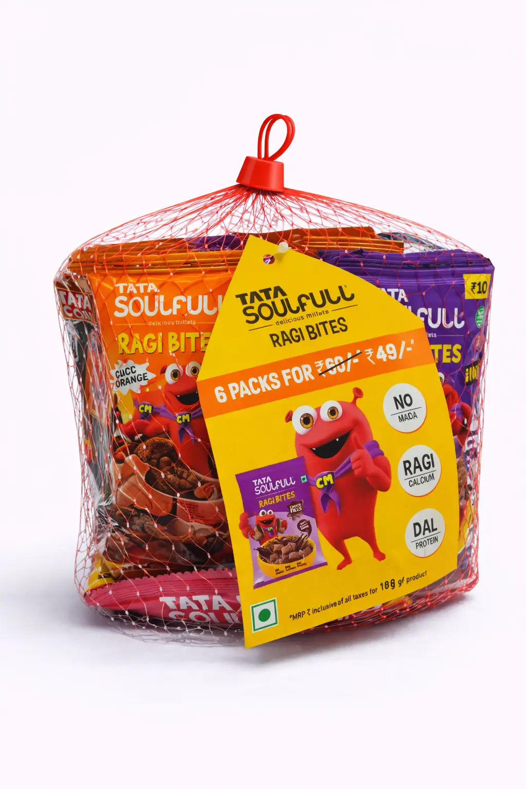 Tata Soulfull Ragi Bites Combo Pack of 6 Variety for Rs. 49