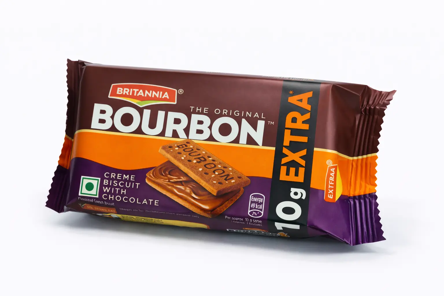 Britannia Bourbon Chocolate Creme Biscuits (Rs. 10)