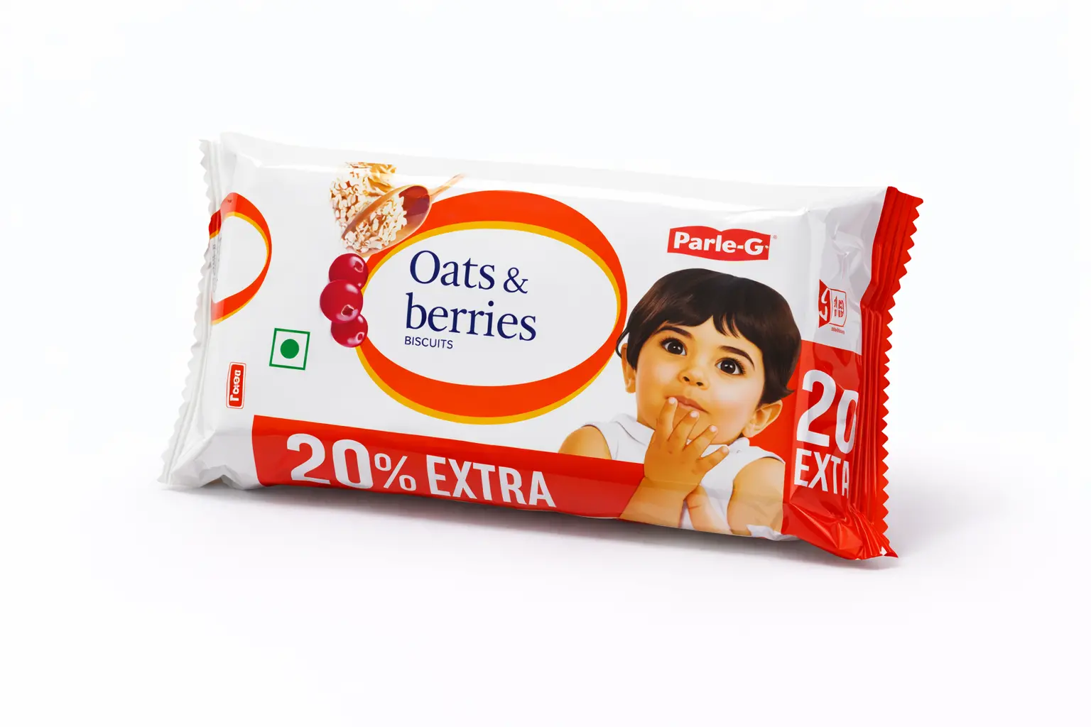 Parle G Oats & Berries Biscuits 75 gm (Rs. 10)