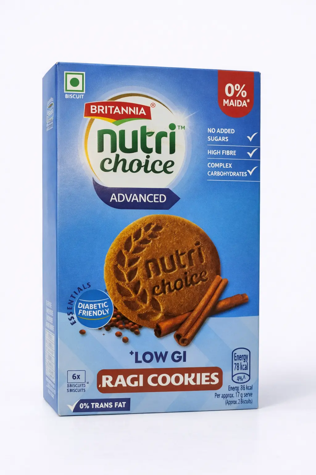 Britannia Nutri Choice Advanced Ragi Cookies Zero Maida 10 gm