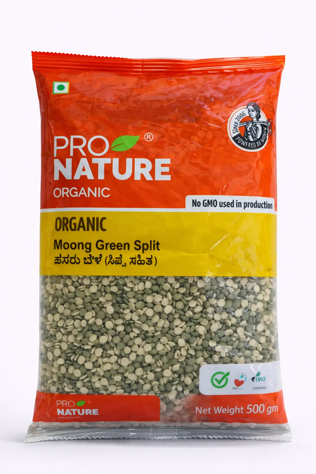 Pro Nature Organic Moong Green Split - 500 gm