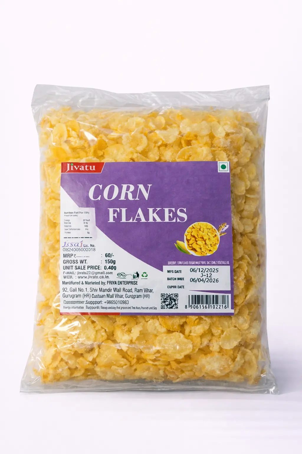 Jivatu Corn Flakes 150 gm
