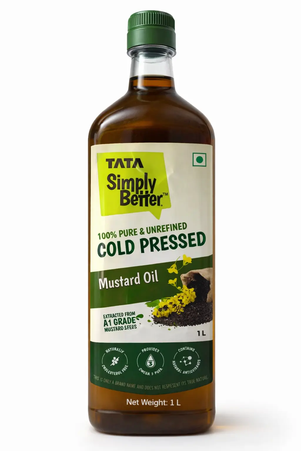 Tata Simply Better Cold Pressed Mustard Oil 1 L