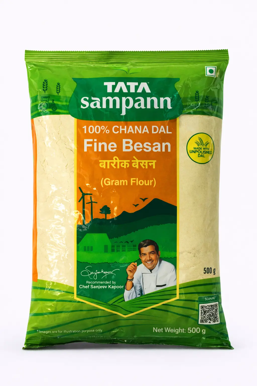 Tata Sampann Fine Besan (Gram Flour) - 500 gm