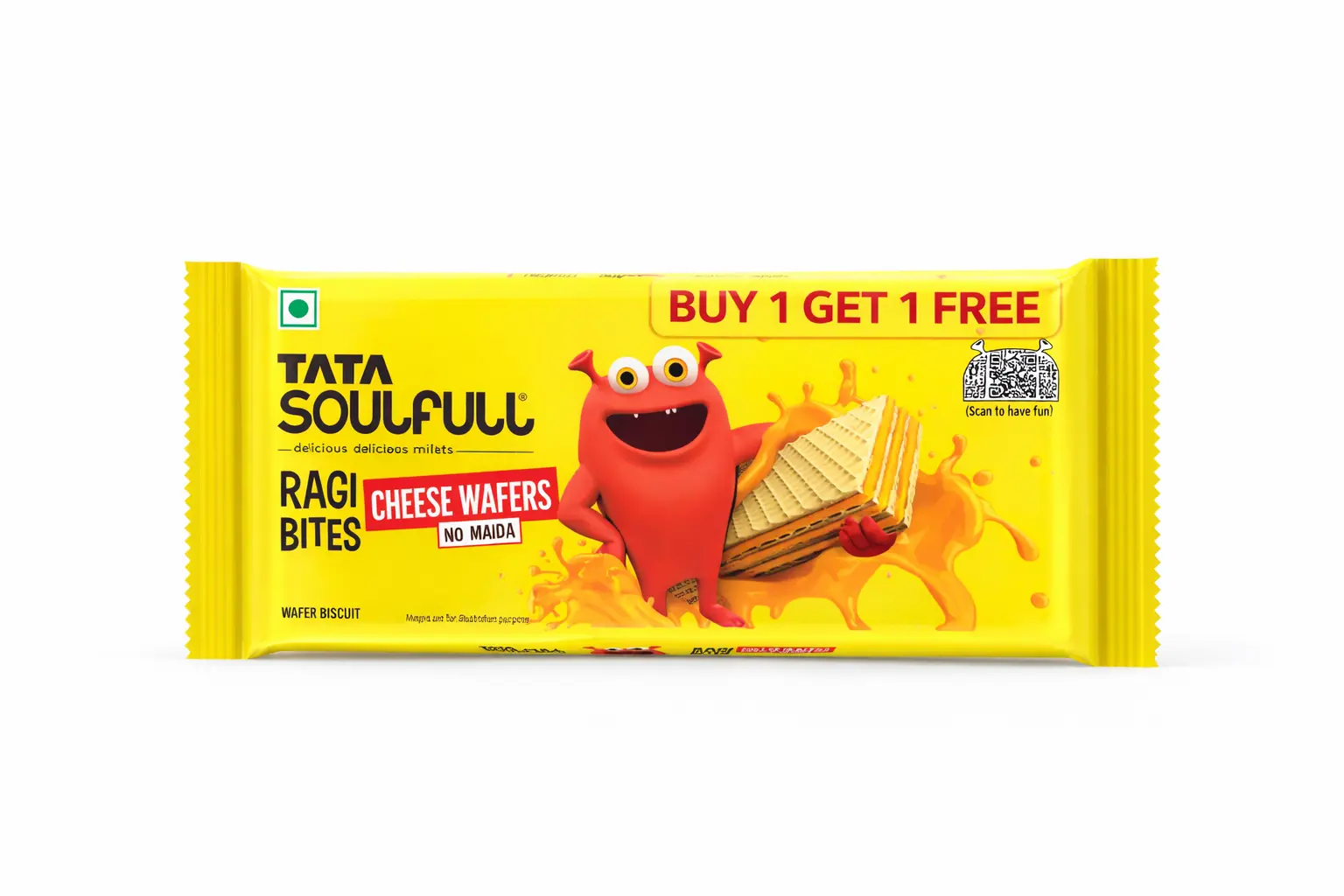 Tata Soulfull Ragi Bites Cheese Wafers (Buy 1 Get 1 Free)