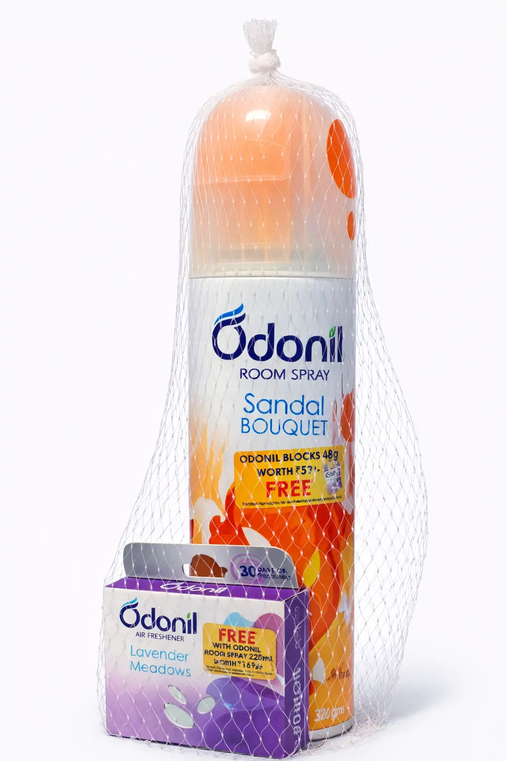 Odonil Sandal Bouquet Room Spray - 220 ml (Free Odonil Block 48 gm)