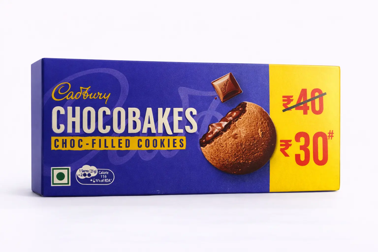 Cadbury Chocobakes Choco Filled Cookies (Rs. 30)