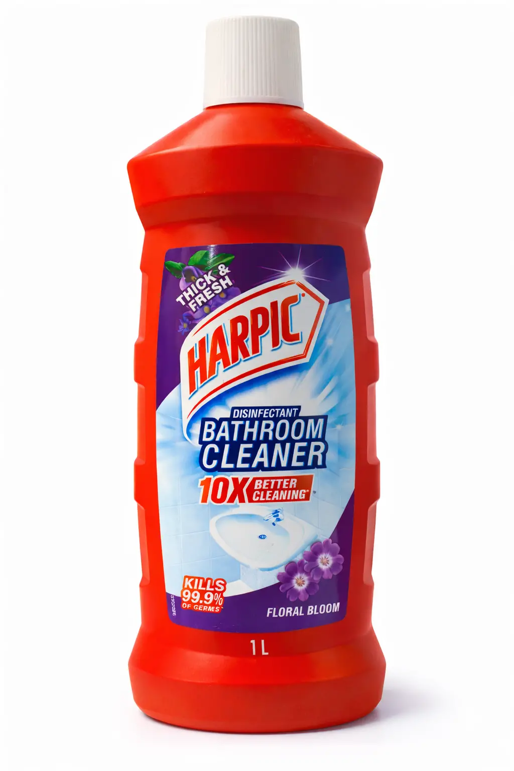 Harpic Disinfectant Bathroom Cleaner (Floral Bloom) - 1 L