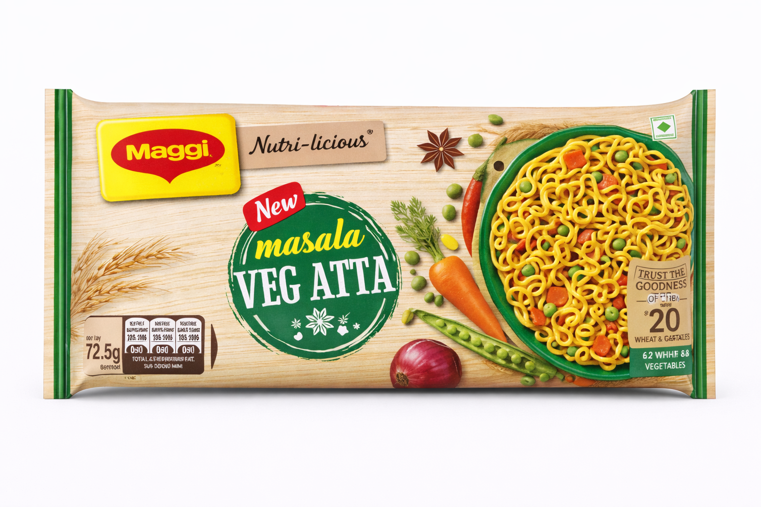 MAGGI MASALA VEG ATTA NOODLES