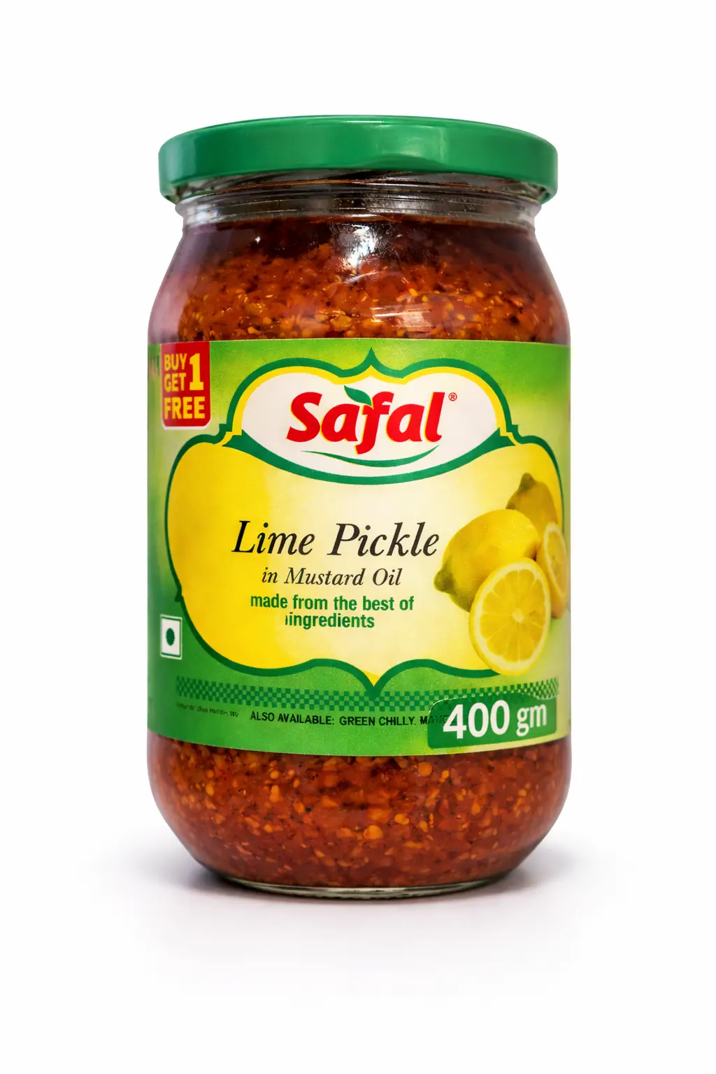 Safal Lime Pickle - 400 gm (Buy 1 Get 1 Free)