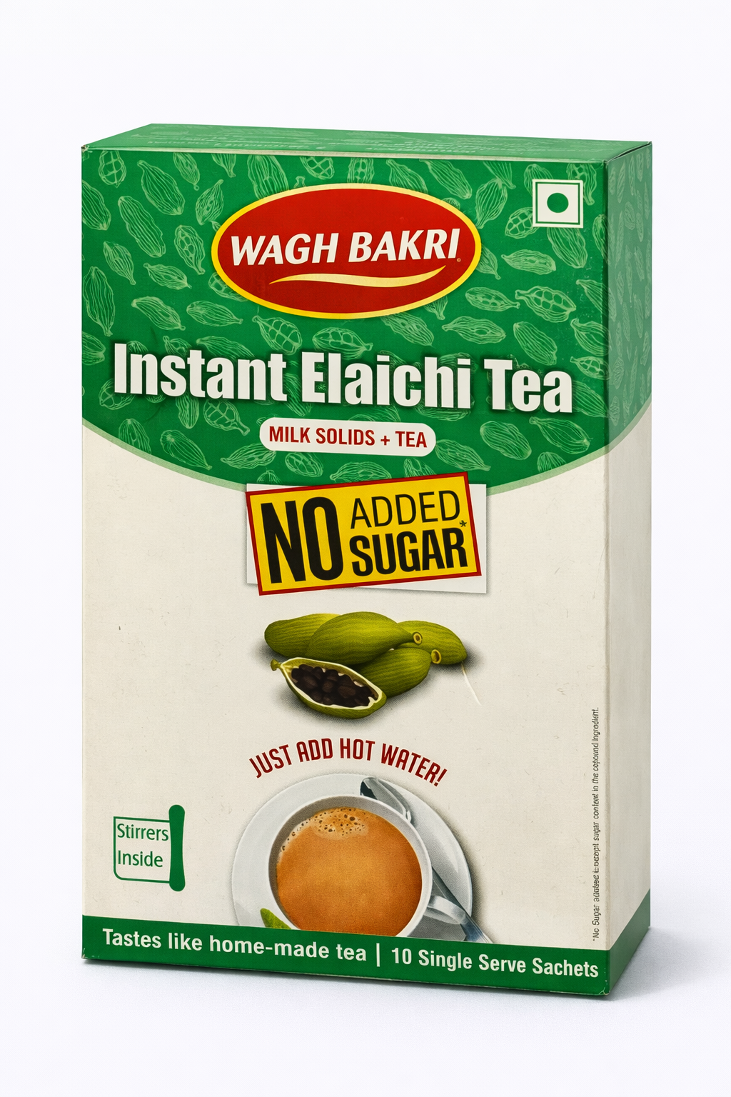 Wagh Bakri Instant Tea Premix Elaichi No Sugar