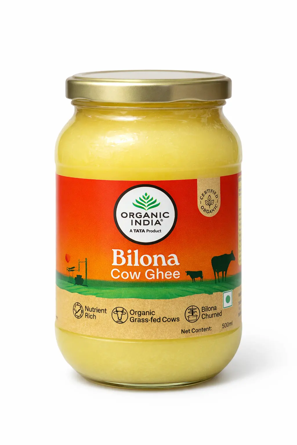 Organic India Bilona Cow Ghee 500 ml