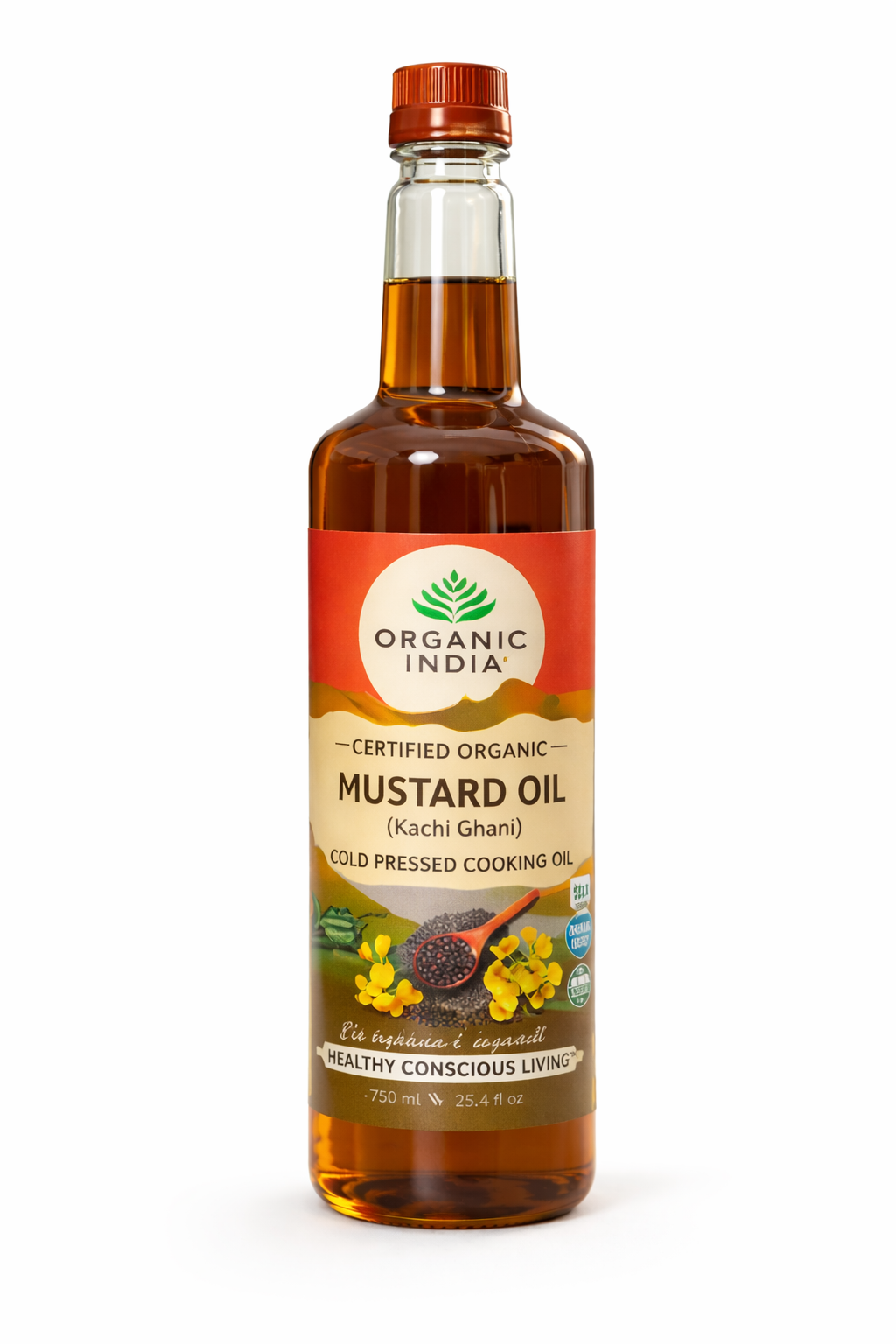 Organic India Cold Pressed Mustard Oil 1 L