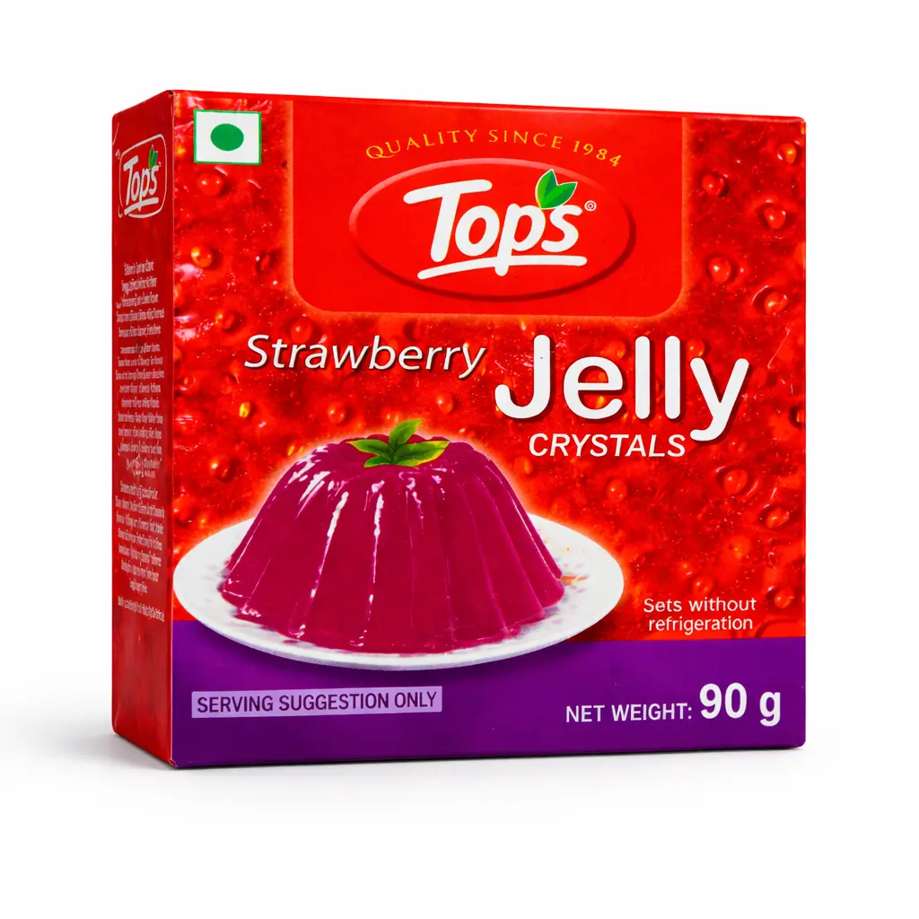 Tops Strawberry Jelly Crystals - 90 gm