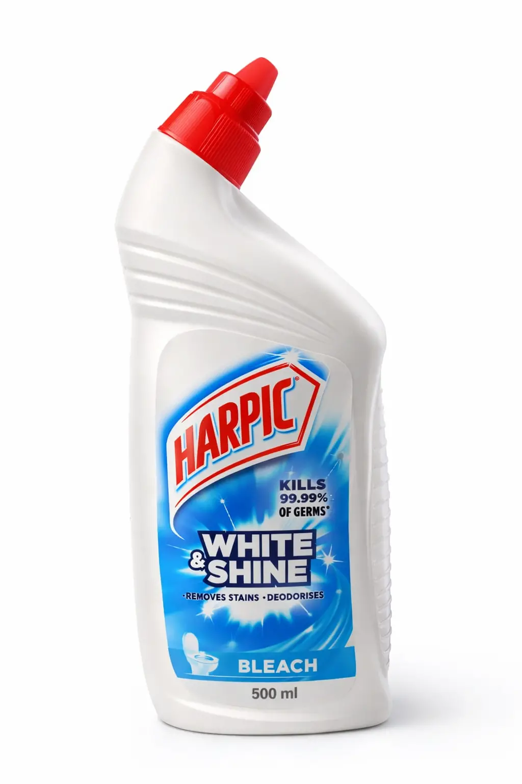Harpic White & Shine Bleach Toilet Cleaner - 500 ml
